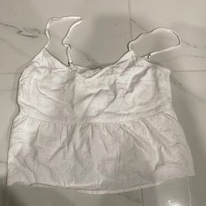 White spaghetti strap tank top